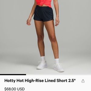 GREY ONLY Lululemon 2.5 in shorts (size 6)